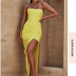 House of CB PALOMA Chiffon draped corset dress